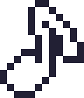 pixel art 'musical note'