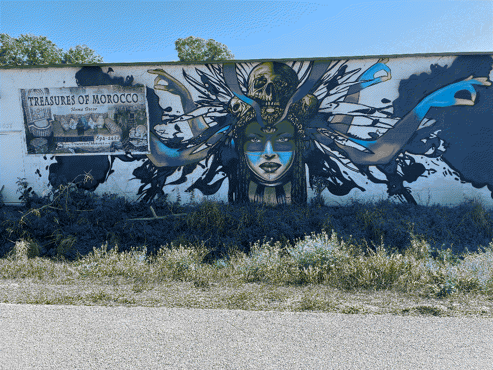 mural on the pinellas trail