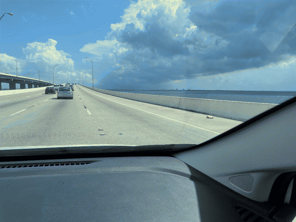 driving over the howard franklin bridge